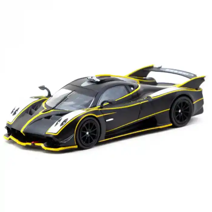 Tarmac Works 1/64 Pagani Huayra R Matt Black / Silver - GLOBAL64