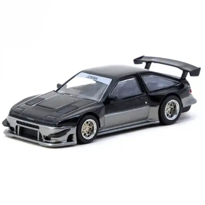 Tarmac Works 1/64 Toyota Sprinter Trueno AE86 Widebody Black/Grey - Designed by Jon Sibal - Malaysia Special Edition - GLOBAL64