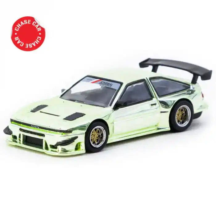 Tarmac Works 1/64 Toyota Sprinter Trueno AE86 Widebody Green - Designed by Jon Sibal - GLOBAL64
