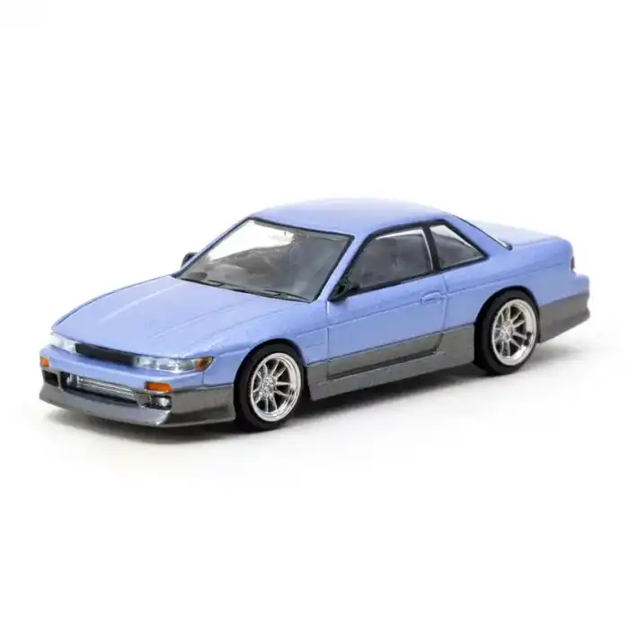 Tarmac Works 1/64 VERTEX Nissan Silvia S13 Blue/Grey - GLOBAL64 T64G-025-PU