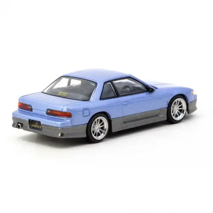 Tarmac Works 1/64 VERTEX Nissan Silvia S13 Blue/Grey - GLOBAL64 T64G-025-PU