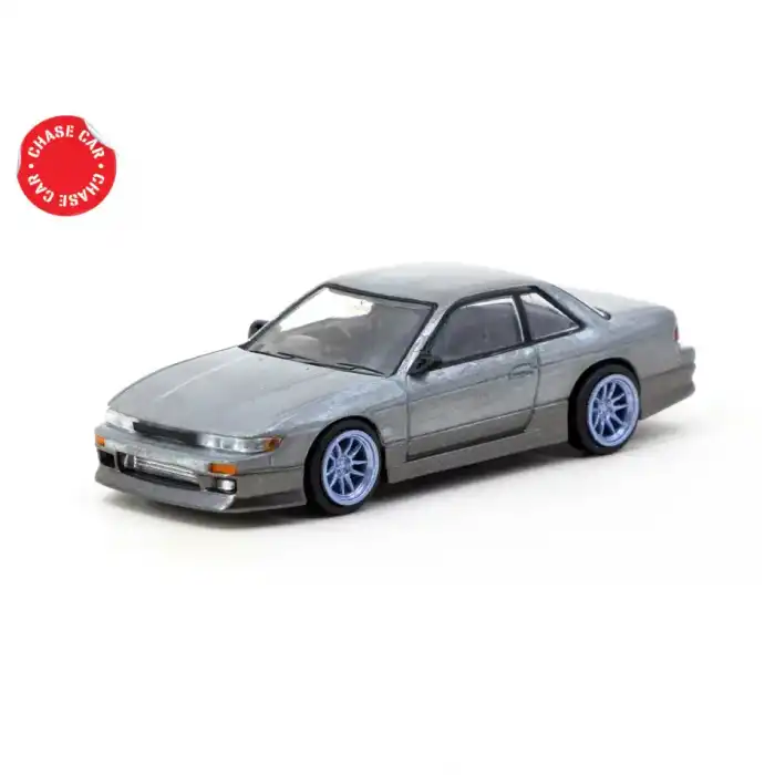 Tarmac Works 1/64 VERTEX Nissan Silvia S13 Blue/Grey - GLOBAL64 T64G-025-PU