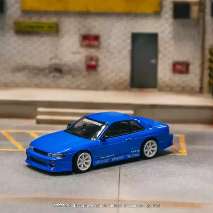 Tarmac Works 1/64 VERTEX Nissan Silvia S13 Blue Metallic TOYO TIRES - GLOBAL64 T64G-025-BL