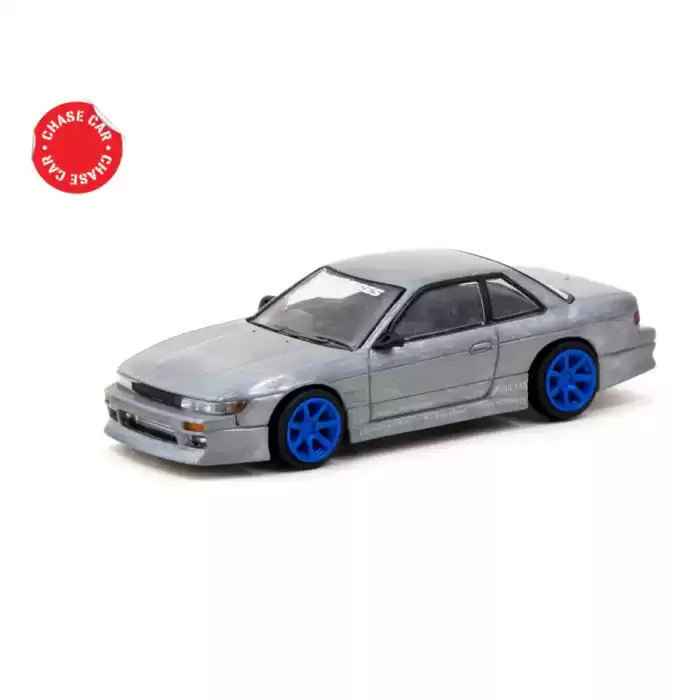 Tarmac Works 1/64 VERTEX Nissan Silvia S13 Blue Metallic TOYO TIRES - GLOBAL64 T64G-025-BL