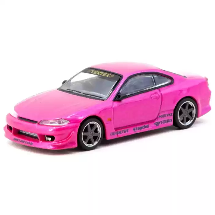Tarmac Works 1/64 VERTEX Nissan Silvia S15 Pink Metallic - GLOBAL64 T64G-023-PI