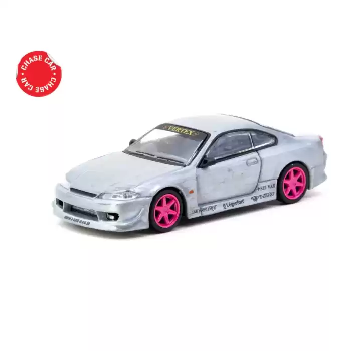 Tarmac Works 1/64 VERTEX Nissan Silvia S15 Pink Metallic - GLOBAL64 T64G-023-PI