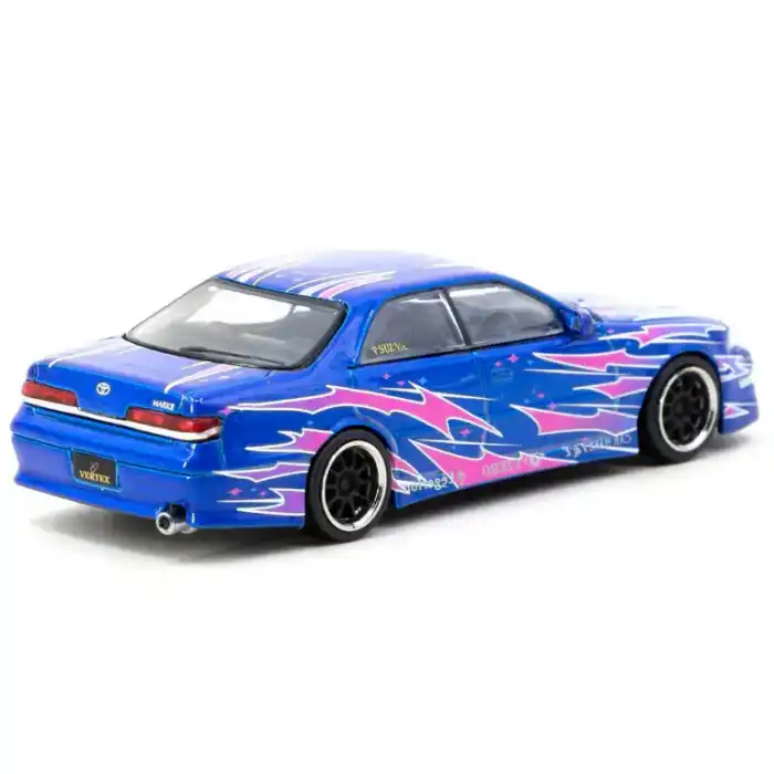Tarmac Works 1/64 VERTEX Toyota Mark II JZX100 Blue Metallic - GLOBAL64 - T64G-024-BL