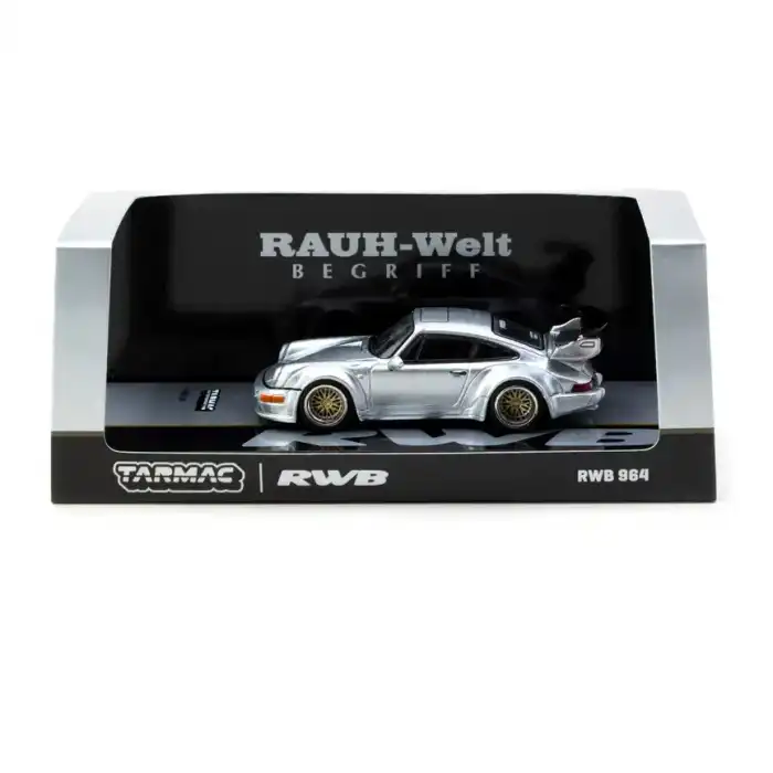 Tarmac Works Tarmac Works 1/64 RWB 964 Silver - HOBBY64 T64-037-SL