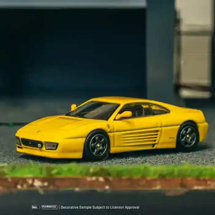 Tarmac Works X iXO Models 1/64 Ferrari 348 Challenge Yellow - ROAD64