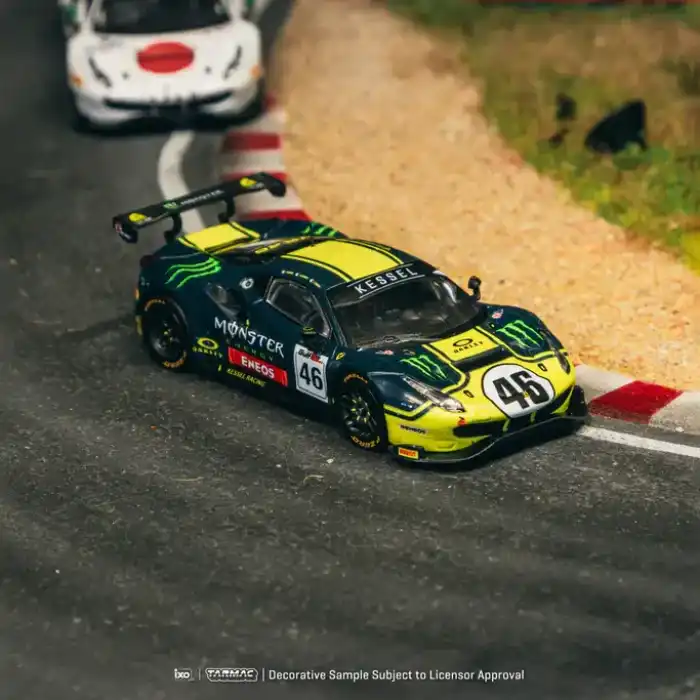 Tarmac Works X iXO Models 1/64 Ferrari 488 GT3 Gulf 12 Hours 2019 #46 – HOBBY64