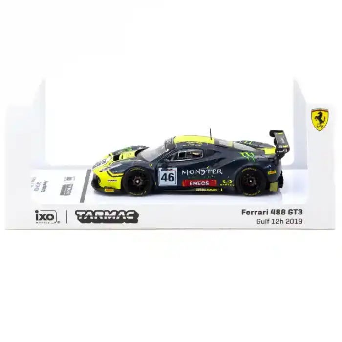 Tarmac Works X iXO Models 1/64 Ferrari 488 GT3 Gulf 12 Hours 2019 #46 – HOBBY64