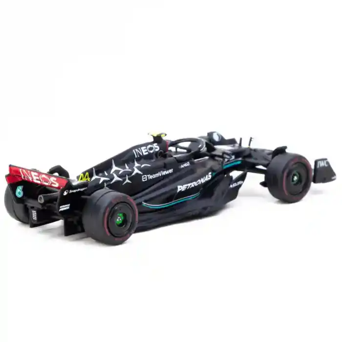 Tarmac Works X iXO Models 1/64 Mercedes-AMG F1 W14 E Performance Hungarian Grand Prix 2023 Pole Position Lewis Hamilton - GLOBAL64