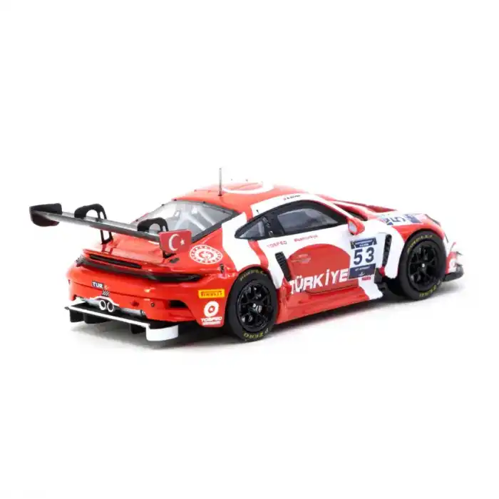 Tarmac Works X iXO Models 1/64 Porsche 911 GT3 R FIA Motorsport Games GT Sprint 2024 #53 Winner - Turkey Special Edition – HOBBY64