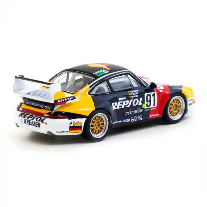 Tarmac Works X Schuco 1/64 Porsche 911 GT2 24h LE MANS 1995 #91 - COLLAB64