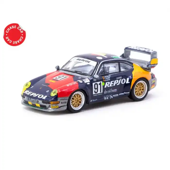 Tarmac Works X Schuco 1/64 Porsche 911 GT2 24h LE MANS 1995 #91 - COLLAB64