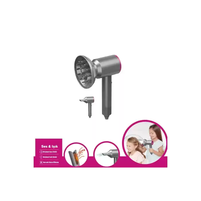Vardem HUA-1019 Sesli ve Işıklı 2IN1 Lüks Saç Şekillendirici Set