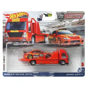 Hot Wheels Nissan Silvia (S15) Team Transport - Premium