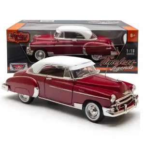 Motor Max 1:18 1950 Chevy Bel Air Diecast Model Araba Kırmızı - 73111