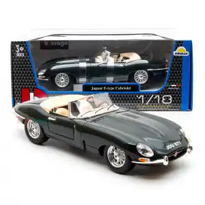 Bburago 1:18 Jaguar E-type Cabriolet Diecast Model Araba Yeşil - 12046