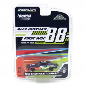 Greenlight 1/64 Hobby Exclusive 1969 Chevrolet Camaro, Alex Bowman First Win Tribute - 30497