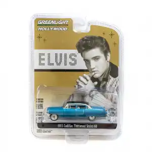 Greenlight 1/64 Hollywood Series 16 - Elvis Presley 1955 Cadillac Fleetwood Blue Cadillac 44760-A