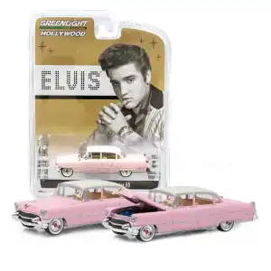 Greenlight 1/64 Hollywood Series 16 - Elvis Presley 1955 Cadillac Fleetwood Pink Cadillac 44760-C