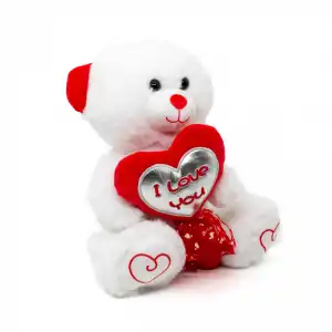 Halley Oyuncak Şeker Kalpli Ayı Peluş, 30 Cm, 62963