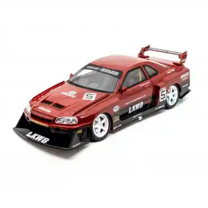 Hobbiez World 1:24 Nissan Skyline LBWL  Kırmızı - 1901-411A