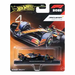 Hot Wheels Premium Formula 1 2025 - McLaren Formula 1 Team #4 - JKD88 HRV11