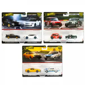 Hot Wheels Premium İkili Paket Üç Araçlık Set - HBL96