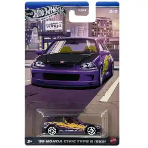 Hot Wheels Silver Series Compact Kings 99 Honda Civic Type R - JKX57