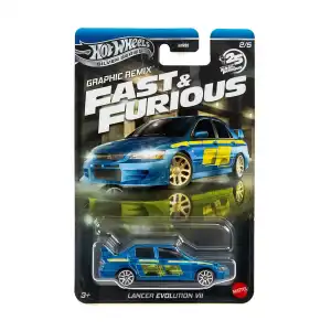 Hot Wheels Silver Series Fast Furious 25. Yıl Mitsubishi Lancer Evolution VII - JBY47