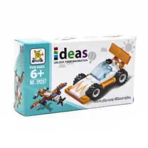 İdeas Yarış Arabası - Blok Oyuncak SM207-01