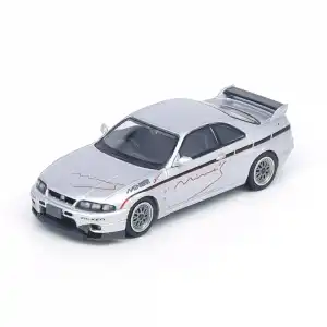 Inno 1/64 Nissan Skyline GT-R (R33) Tuned by Mines Silver IN64-R33-MINES-S