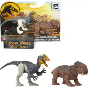 Jurassic World Kaos Teori Tehlikeli Dinazor Paketi - Guanlong vs Lystrosaurus - HLN49 - HKT55