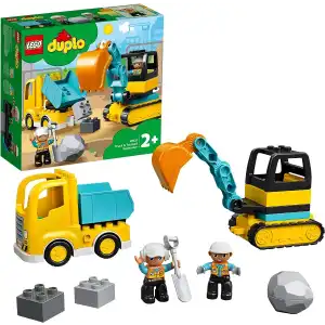 LEGO DUPLO İnşaat Kamyonu ve Paletli Kazıcı, 10931