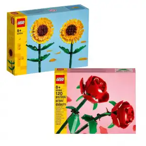 LEGO Iconic Ayçiçeği 40524 ve Lego Iconic Gül 40460 Bir Arada