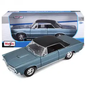 Maisto 1:18 1965 Pontiac GTO Diecast Model Araba Metalik Mavi - 31885