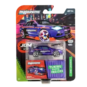 Majorette JDM Legends Moving Parts Nissan Skyline GT-R (R34) Diecast Model Araba