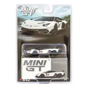 MINI GT: 1/64 Lamborghini Aventador SVJ 63 Bianco Asopo - Blister Paket - MGT00842-BL