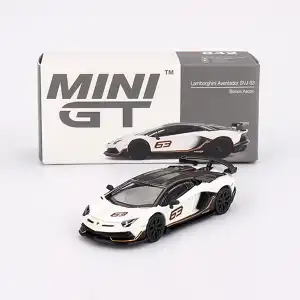 Mini GT 1/64 Lamborghini Aventador SVJ 63 Bianco Asopo - MGT00842