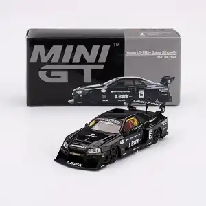 Mini GT 1/64 Nissan LB-ER34 Super Silhouette SKYLINE Black - MGT00844