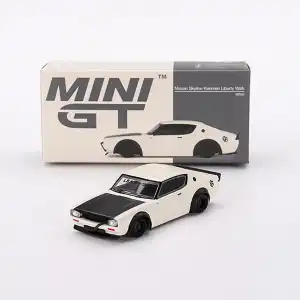Mini GT 1/64 Nissan Skyline Kenmeri Liberty Walk White- MGT00702