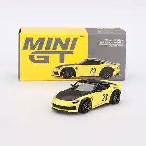 Mini GT 1/64 Nissan Z LB NATION WORKS Ikazuchi Yellow - MGT00826
