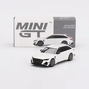 Mini GT AB Audi RS6-R Glacier White Metallic - MGT00701
