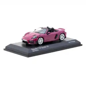 Minichamps | Tarmac Works 1/64 Porsche 718 Spyder RS Ruby Star Neo - COLLAB64 T64MC-008-RS