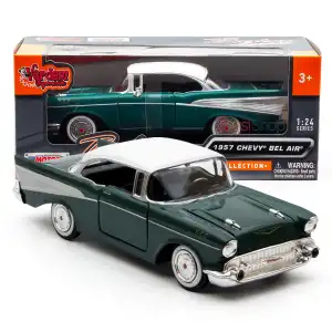 Motor Max 1:24 1957 Chevy Bel Air Yeşil Krom - 73228