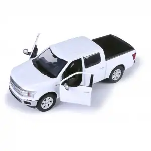 Motor Max 1:27 2019 Ford F-150 Lariat Crew Cab Diecast Model Araba Beyaz - 76363