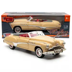 Motor Max 1:18 1949 Buick Roadmaster Diecast Model Araba Bej - 73116