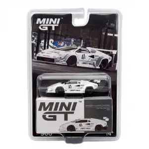 Mini GT 1/64 Lamborghini Countach LB-WORKS White 2024 Tokyo Auto Salon MGT00966-BL